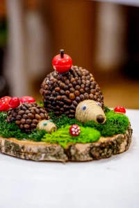 Dekoracja "Leśne Jeżyki" 