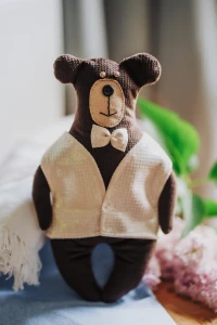 Uroczy Pluszowy Miś Przyjaciel w Sweterku