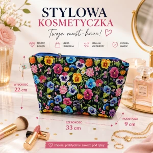 Kosmetyczka " kwiecisty ogród "